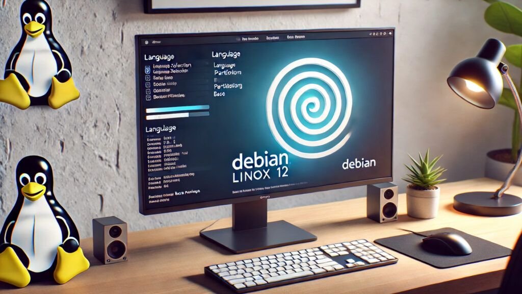 a computer on a desk